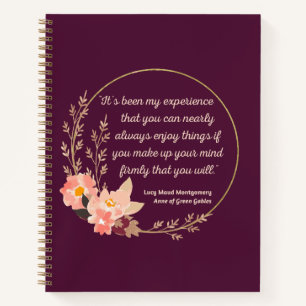 Anne Of Green Gables Quote I - Cute Style Notebook