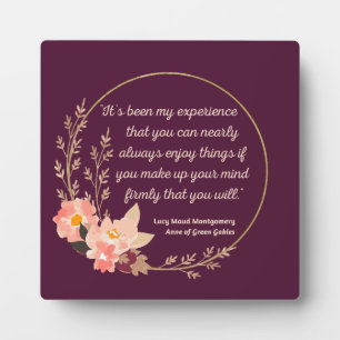 Anne Of Green Gables Quote I - Cute Style Plaque