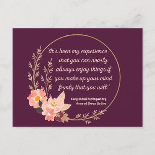 Anne Of Green Gables Quote I - Cute Style Postcard