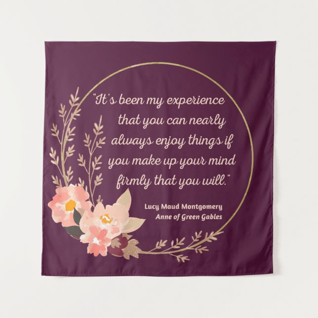 Anne Of Green Gables Quote I - Cute Style Tapestry (Front)