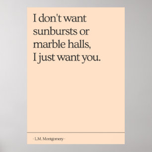 Anne of Green Gables Quote Poster