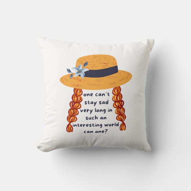 Anne Of Green Gables Shirley Book Quote Cushion (Front)