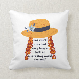 Anne Of Green Gables Shirley Book Quote Cushion