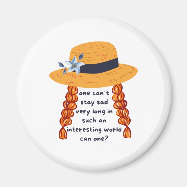 Anne Of Green Gables Shirley Book Quote Magnet (Front)