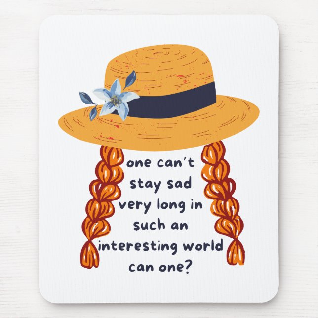 Anne Of Green Gables Shirley Book Quote Mouse Mat (Front)