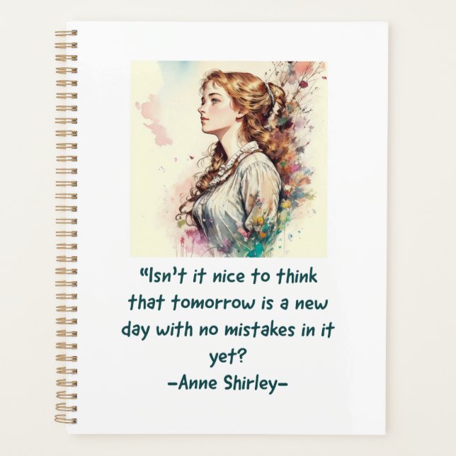 Anne of Green Gables watercolor print Planner (Front)