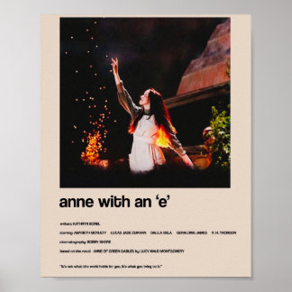 Anne with an E - Alternate Minimalist Cover  Poster
