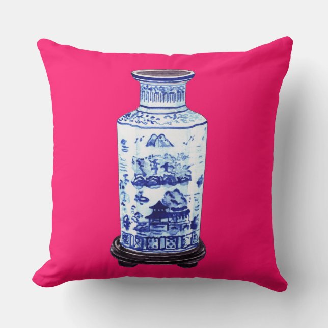 ANNECHOVIE CHINESE VASE PILLOW (Front)