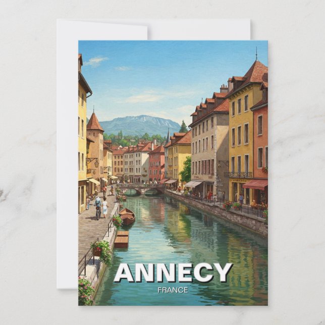Annecy France  Holiday Card (Front)
