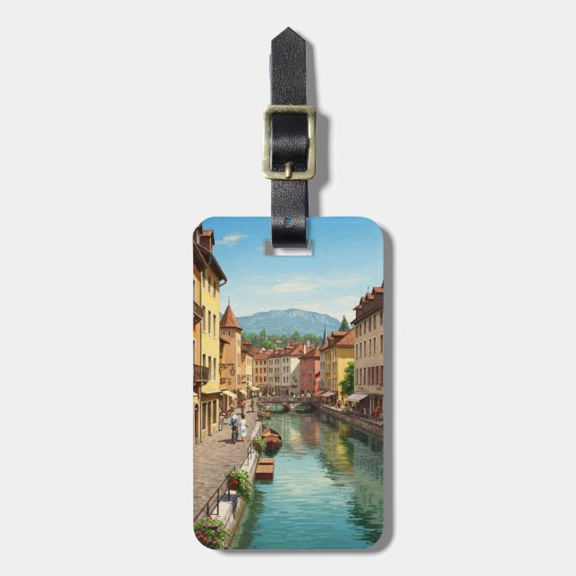 Annecy France  Luggage Tag (Front Vertical)