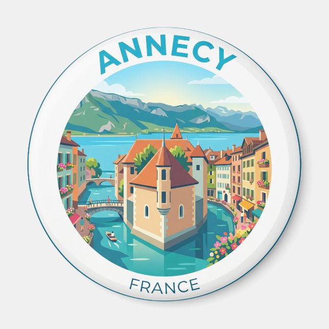 Annecy France Magnet (Front)