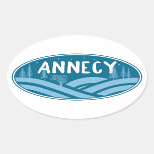 Annecy France Outdoors Oval Sticker