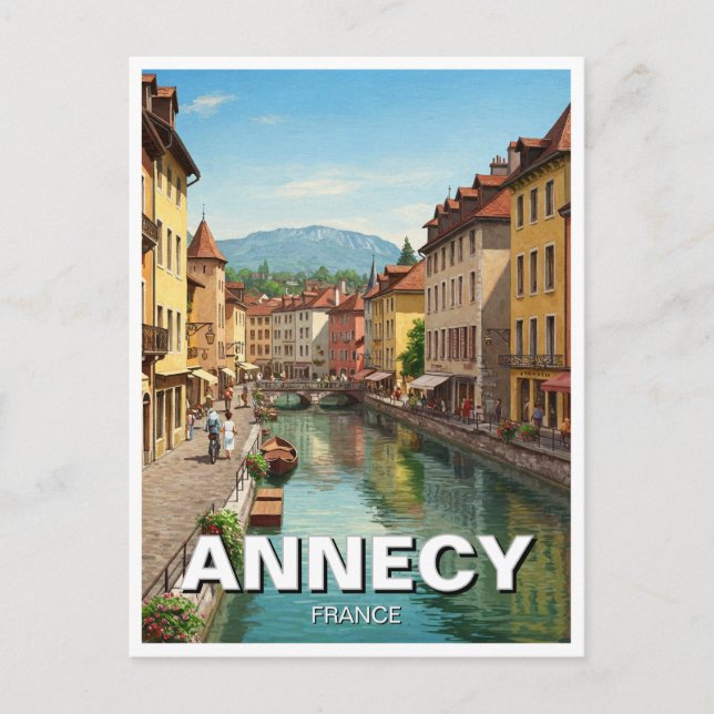 Annecy France  Postcard (Front)