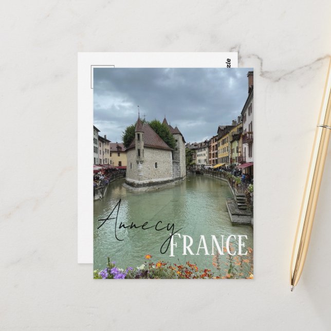 Annecy, French Alpes Postcard (Front/Back In Situ)