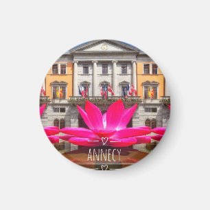 Annecy, Haute-Savoie Round Magnet