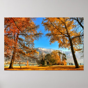Annecy in Autumn, Haute-Savoie, French Alps Poster