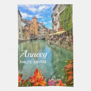 Annecy Old Town Tea Towel
