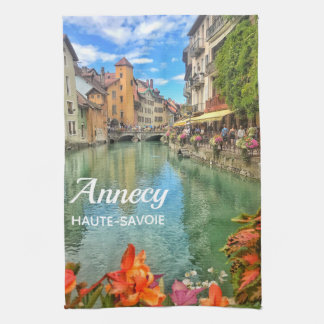 Annecy Old Town Tea Towel