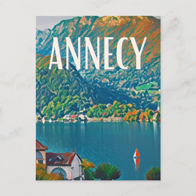 Annecy Photo Vintage Postcard (Front)