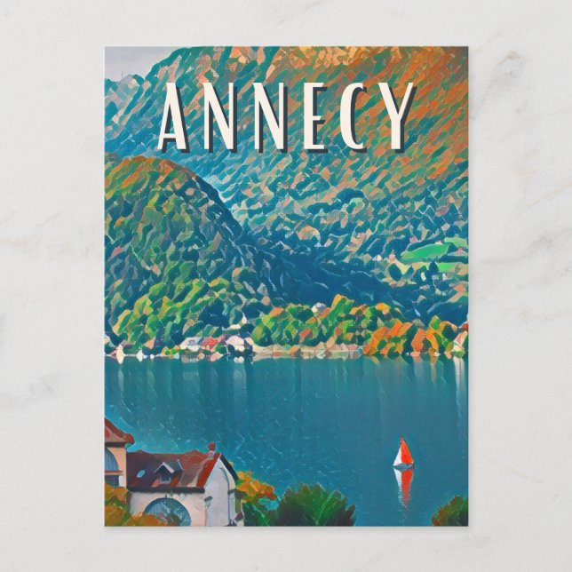 Annecy Photo Vintage Postcard (Front)