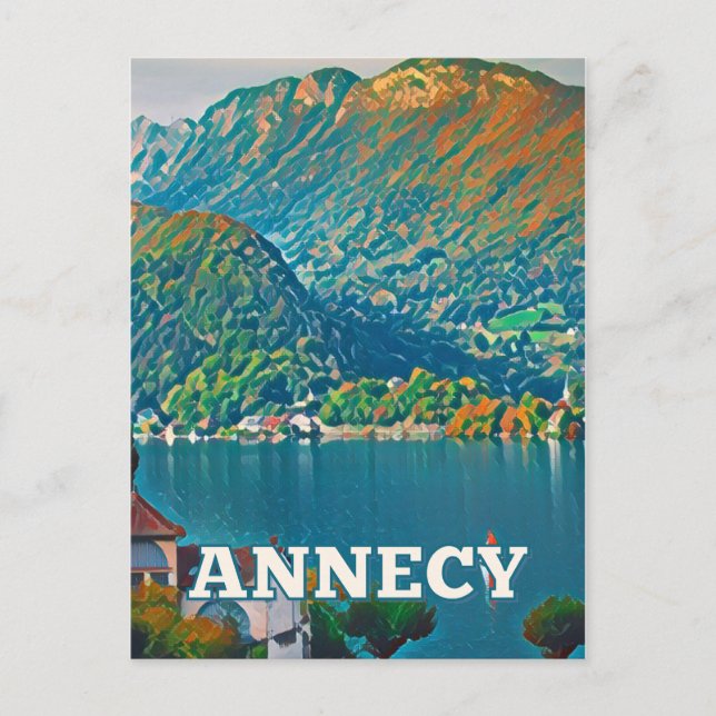 Annecy Photo Vintage Postcard (Front)