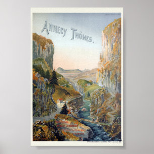 Annecy Thones Vintage Poster 1899
