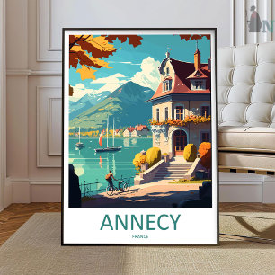 Annecy Travel Print Wall Art Annecy Wall Hanging