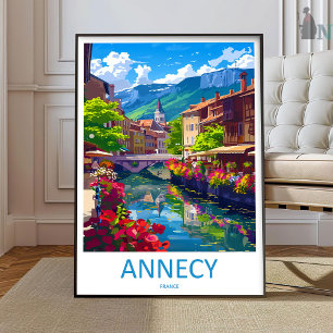 Annecy Travel Print Wall Art Annecy Wall Hanging