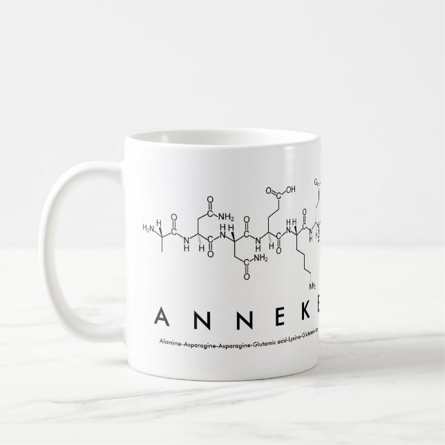 Anneke peptide name mug (Left)