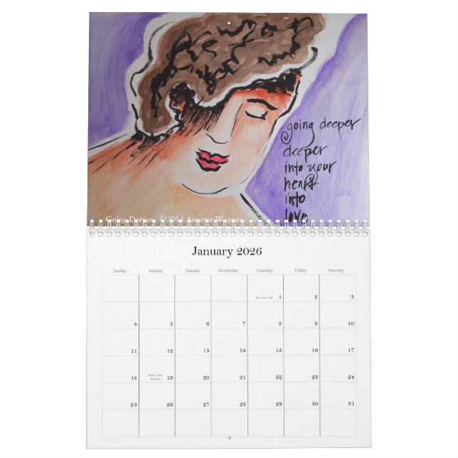 Annette Wagner Art 2015 Calendar (Jan 2026)