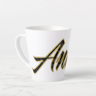 Annie black lettering Latte Tasse Mug