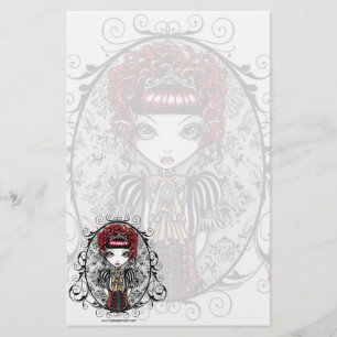 "Annie" Gothic Victorian Couture Fairy Stationery
