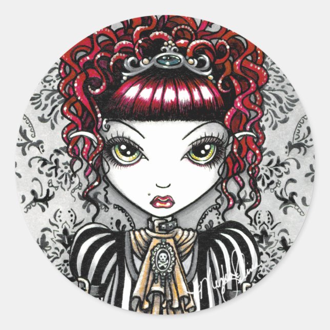 Annie Gothic Victorian Fae Sticker (Front)
