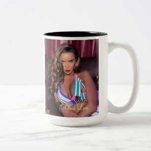 ANNIE LOVE Two-Tone Mug, 15 oz Coffee Mug