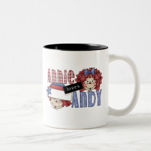 Annie Loves Andy Ragdoll Two-Tone Coffee Mug