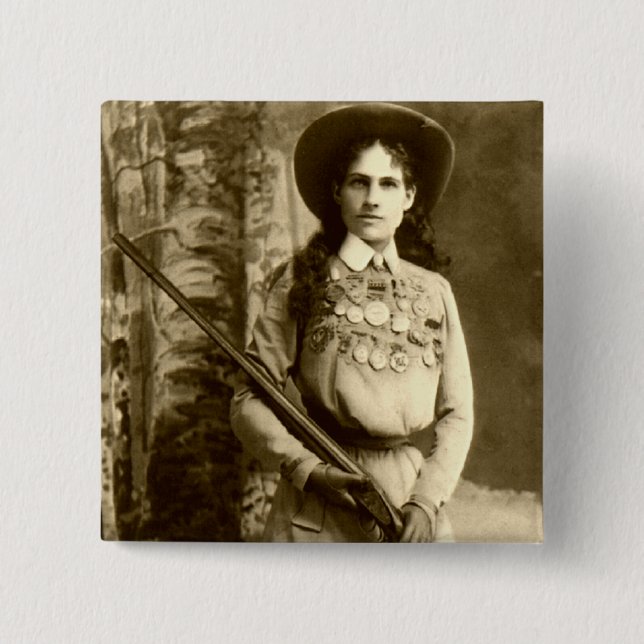 Annie Oakley Classic 15 Cm Square Badge (Front)