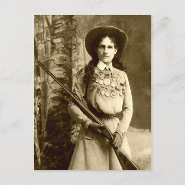 Annie Oakley Classic Postcard (Front)