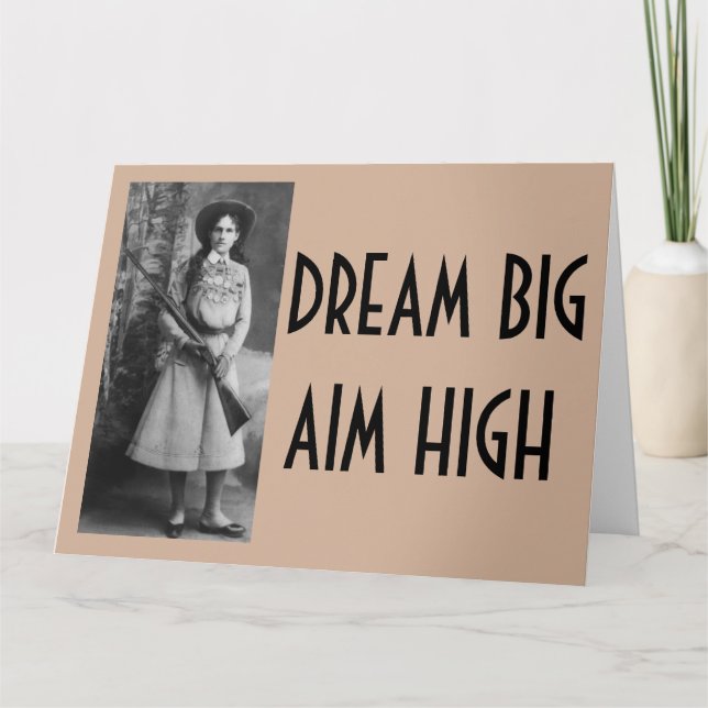 Annie Oakley Funny Cowgirl BIRTHDAY Cards (Front)