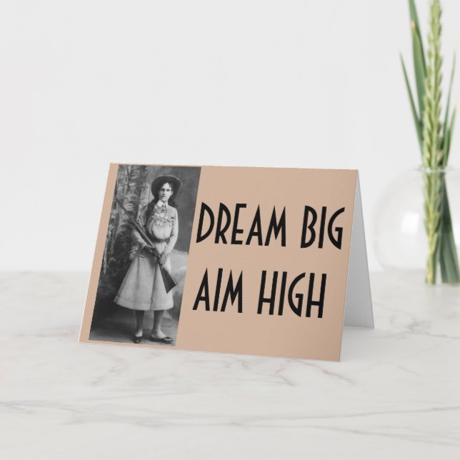 Annie Oakley Funny Cowgirl Cards You personalize (Front)