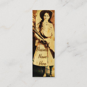 Annie Oakley Oil Grunge Bookmark Business Card
