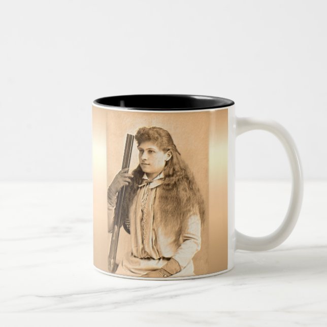Annie Oakley Portrait Two-Tone Coffee Mug (Right)
