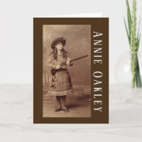 Annie Oakley Sharpshooter Greeting Card