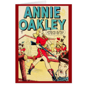 "Annie Oakley" Vintage Comic Cover Card