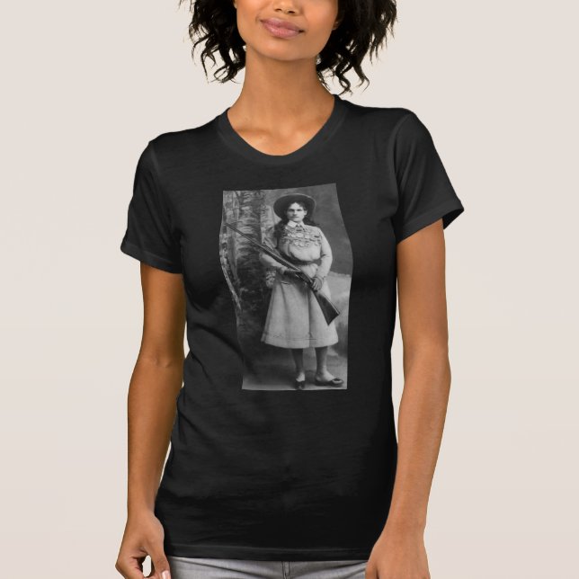 ANNIE OAKLEY with GUNS T-SHIRTS (Front)