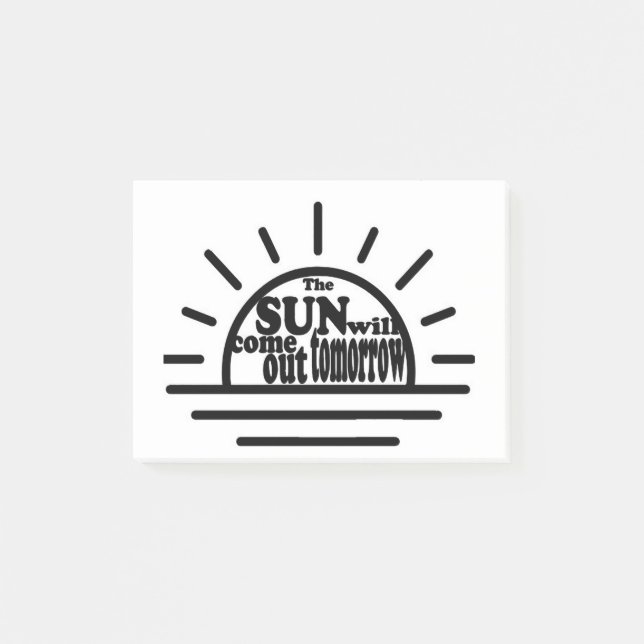 Annie: Sun Will Come Out Tomorrow Post-it Notes (Front)