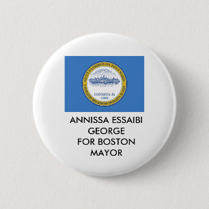 Annissa Essaibi George FOR BOSTON MAYOR BUTTON