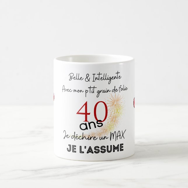 anniversaire 40 ans coffee mug (Center)