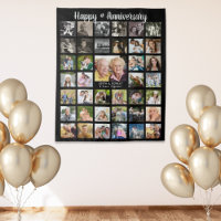 Anniversary 39 Photo Collage Personalised