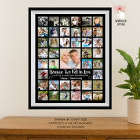 Anniversary 41 Photo Collage Custom Text and Colou