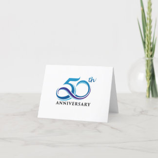 Anniversary 50th thank you card